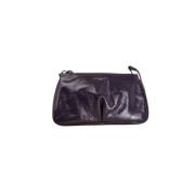 Lakleren Clutch/Schoudertas met Ritsvak Gianni Chiarini , Purple , Dam...