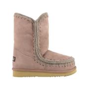 Eskimo Boot - Warme en Comfortabele Schapenleren Laarzen Mou , Pink , ...
