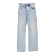 Straight Jeans Icon Denim , Blue , Heren