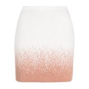 Witte/Roze Gebreide Rok Ottolinger , White , Dames