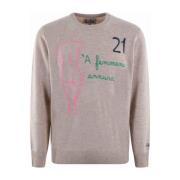 Stijlvolle Sweaters voor Heren MC2 Saint Barth , Pink , Heren