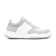 Wayne LOW Original Sole Basket Lederen Lage TOP Sneaker Grijs/Wit Miha...