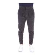 Grijze Broek met Logo en Zakken Dondup , Gray , Heren