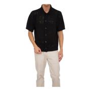 Short Sleeve Shirts Gcds , Black , Heren