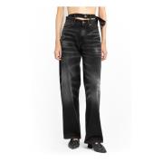 Zwarte Jeans met Meerdere Taillebanden Y/Project , Black , Dames