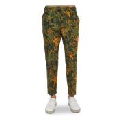 Straight Trousers PT Torino , Green , Heren