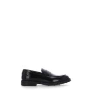 Zwarte Leren Loafers voor Heren Doucal's , Black , Heren