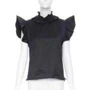 Pre-owned Cotton tops Yves Saint Laurent Vintage , Black , Dames