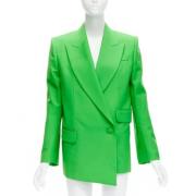 Pre-owned Wool outerwear Alexander McQueen Pre-owned , Green , Dames