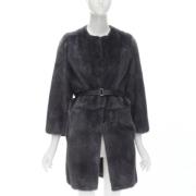 Pre-owned Fur outerwear Fendi Vintage , Black , Dames