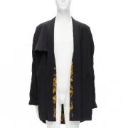 Pre-owned Wool outerwear Versace Pre-owned , Black , Dames