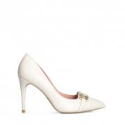 Ivory Leren Pumps Liu Jo , Beige , Dames