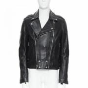 Pre-owned Leather outerwear Balmain Pre-owned , Black , Dames