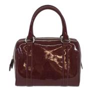 Pre-owned Leather dior-bags Dior Vintage , Purple , Dames