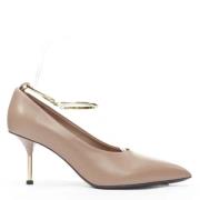 Pre-owned Leather heels Jil Sander Pre-owned , Beige , Dames