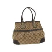 Pre-owned Canvas gucci-bags Gucci Vintage , Beige , Dames