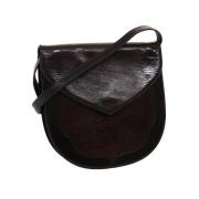 Pre-owned Leather shoulder-bags Saint Laurent Vintage , Brown , Dames