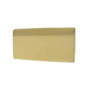 Pre-owned Leather wallets Miu Miu Pre-owned , Yellow , Dames