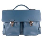 Pre-owned Leather briefcases Bally Pre-owned , Blue , Dames