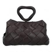 Gevlochten Leren Schoudertas Bottega Veneta Vintage , Brown , Dames