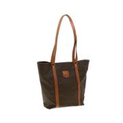 Tweedehands Bruin Canvas Celine Schoudertas Celine Vintage , Brown , D...