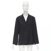 Pre-owned Wool outerwear Issey Miyake Pre-owned , Black , Dames