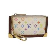 Pre-owned Canvas wallets Louis Vuitton Vintage , White , Dames