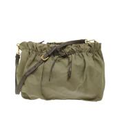 Groene Nylon Schoudertas Prada Vintage , Green , Dames