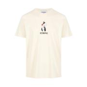 Beige Regular Fit T-Shirt Iceberg , Beige , Heren