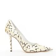 Pre-owned Leather heels Jimmy Choo Pre-owned , Beige , Dames