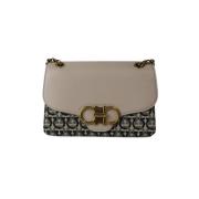 Pre-owned Leather crossbody-bags Salvatore Ferragamo Pre-owned , Beige...