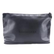 Pre-owned Leather clutches Balenciaga Vintage , Black , Dames