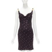 Pre-owned Viscose dresses Versace Pre-owned , Black , Dames