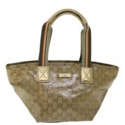 Pre-owned Canvas gucci-bags Gucci Vintage , Yellow , Dames