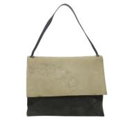 Pre-owned Suede celine-bags Celine Vintage , Beige , Dames