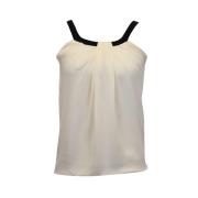 Pre-owned Silk tops Gucci Vintage , White , Dames