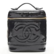 Pre-owned Leather handbags Chanel Vintage , Black , Dames