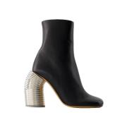 Leather boots Off White , Black , Dames