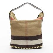 Pre-owned Fabric handbags Burberry Vintage , Beige , Dames