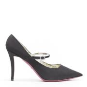 Pre-owned Silk heels Gucci Vintage , Black , Dames