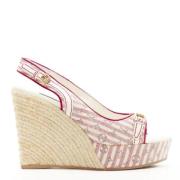 Pre-owned Fabric espadrilles Louis Vuitton Vintage , Pink , Dames