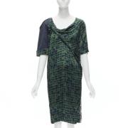 Pre-owned Silk dresses Dries van Noten Pre-owned , Green , Dames