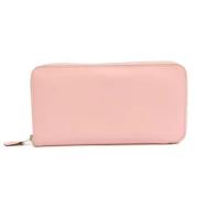 Pre-owned Leather wallets Hermès Vintage , Pink , Dames