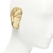 Pre-owned Metal earrings Gucci Vintage , Yellow , Dames