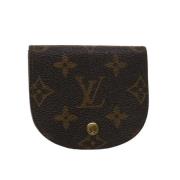 Monogram Canvas Muntportemonnee Louis Vuitton Vintage , Brown , Dames