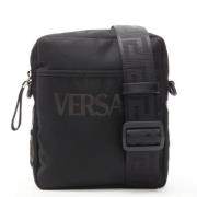 Pre-owned Nylon shoulder-bags Versace Pre-owned , Black , Dames