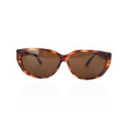 Tweedehands Plastic Zonnebril Gucci Vintage , Brown , Unisex