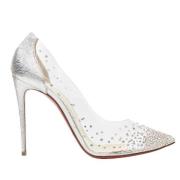 Pre-owned Fabric heels Christian Louboutin Pre-owned , Gray , Dames