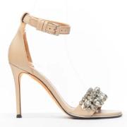 Pre-owned Leather sandals Givenchy Pre-owned , Beige , Dames