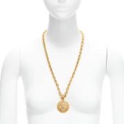 Pre-owned Metal necklaces Chanel Vintage , Yellow , Dames